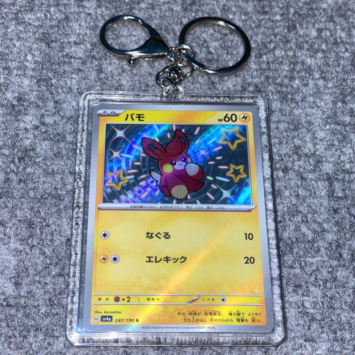 ポケモンカード パモ キーホルダー チャーム