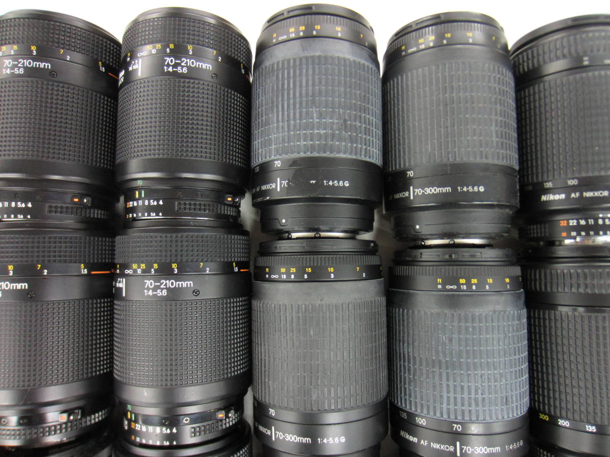 (4366K)ジャンク Nikon ニコンAF NIKKOR 70-210mm4-5.6 70-300mm4-5.6G 75-300mm4.5-5.6等まとめて大量セット24点 動作未確認 同梱不可_画像5