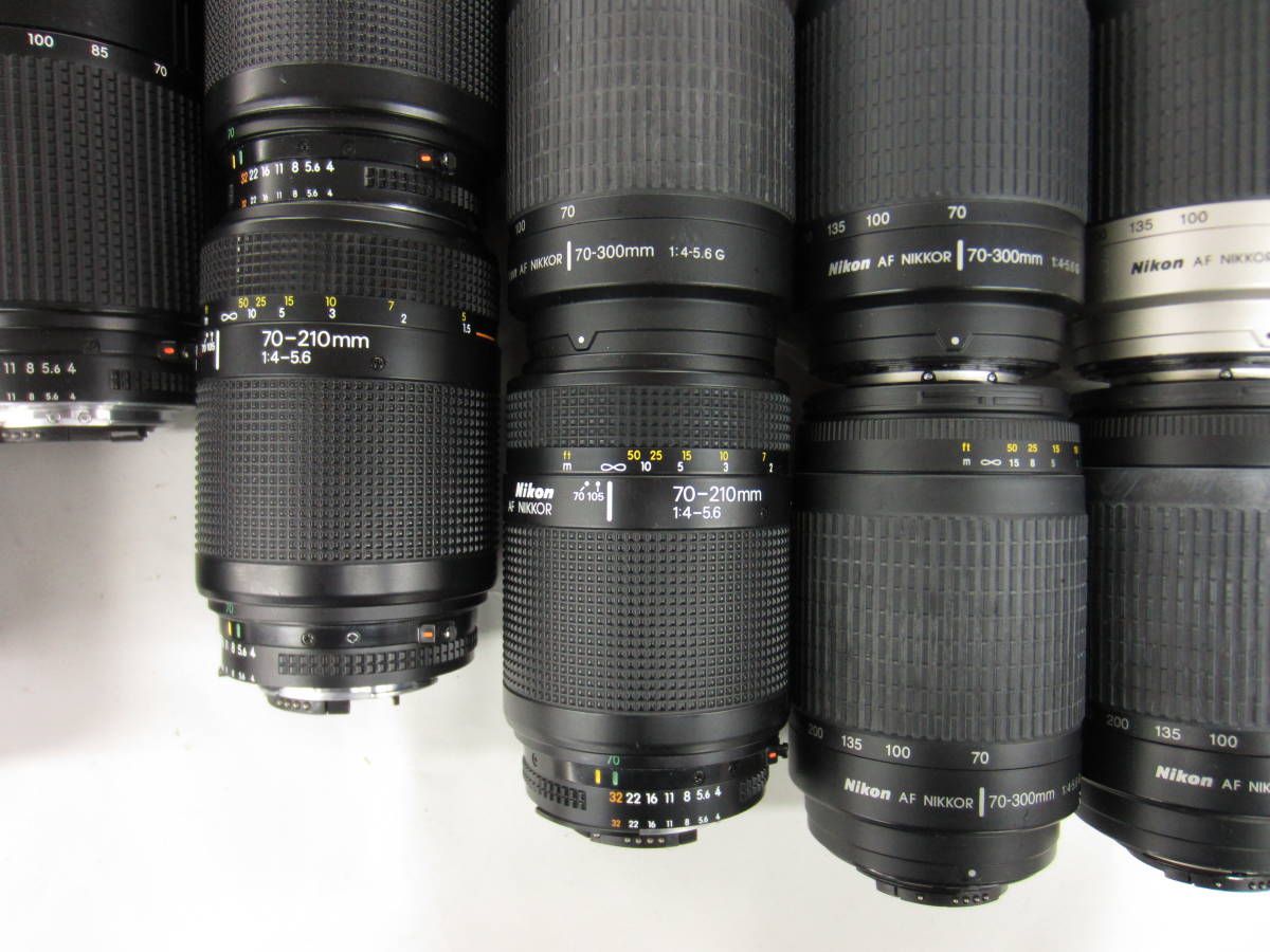 (4366K)ジャンク Nikon ニコンAF NIKKOR 70-210mm4-5.6 70-300mm4-5.6G 75-300mm4.5-5.6等まとめて大量セット24点 動作未確認 同梱不可_画像7