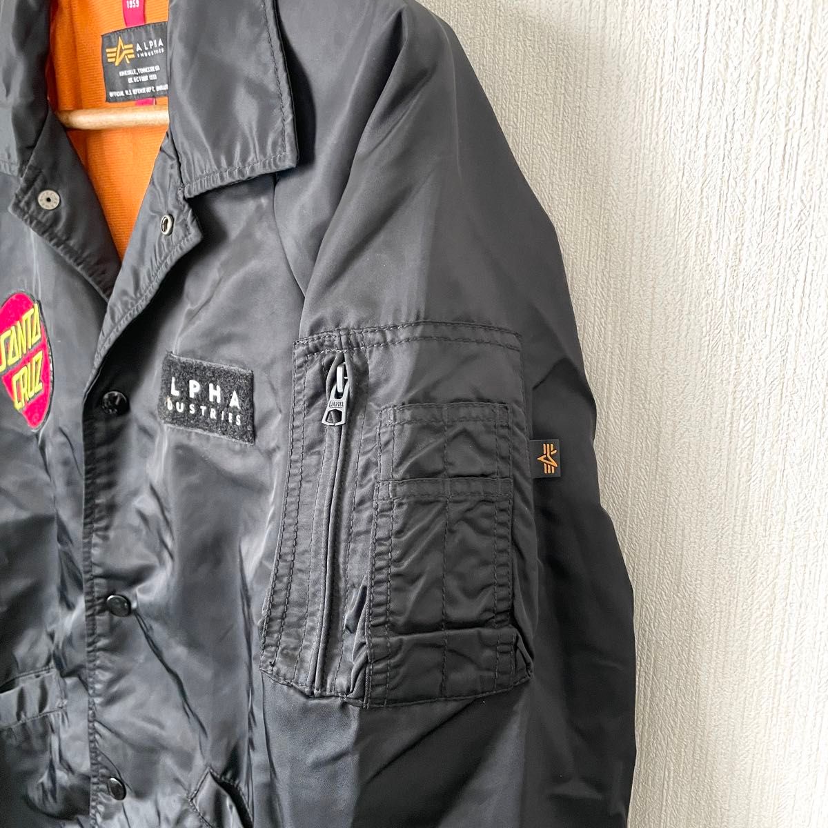 【ALPHA INDUSTRIES×SANTA CRUZ】アルファ インダストリーズ×サンタクルーズ ナイロンジャケット S