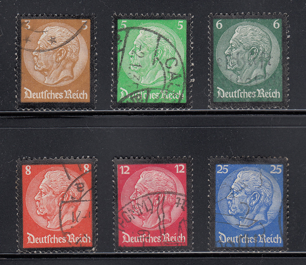 [ Germany (nachis Germany )]1934 year hintembruk large .... used . stamp 6 kind . set Mi#548-553 (mFrQy9WGJg)