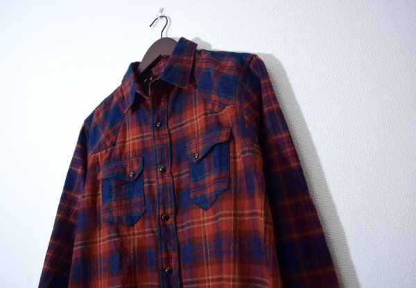 ロストコントロール L19S1-2012 TRIPLE CHECK WESTERN SHIRTS 長袖シャツ ウエスタンシャツ