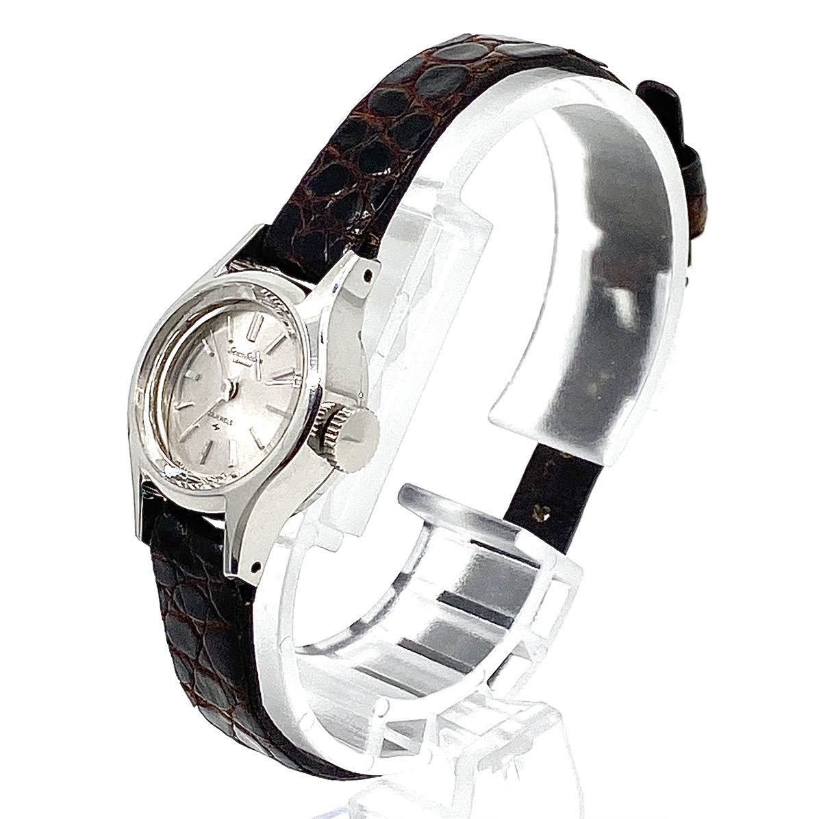 ヴィンテージ SEIKO Solor special スペシャル カットガラス 腕時計 手巻き式 ラウンド バーインデックス 2針 21石 シルバー 銀 Y396の画像2