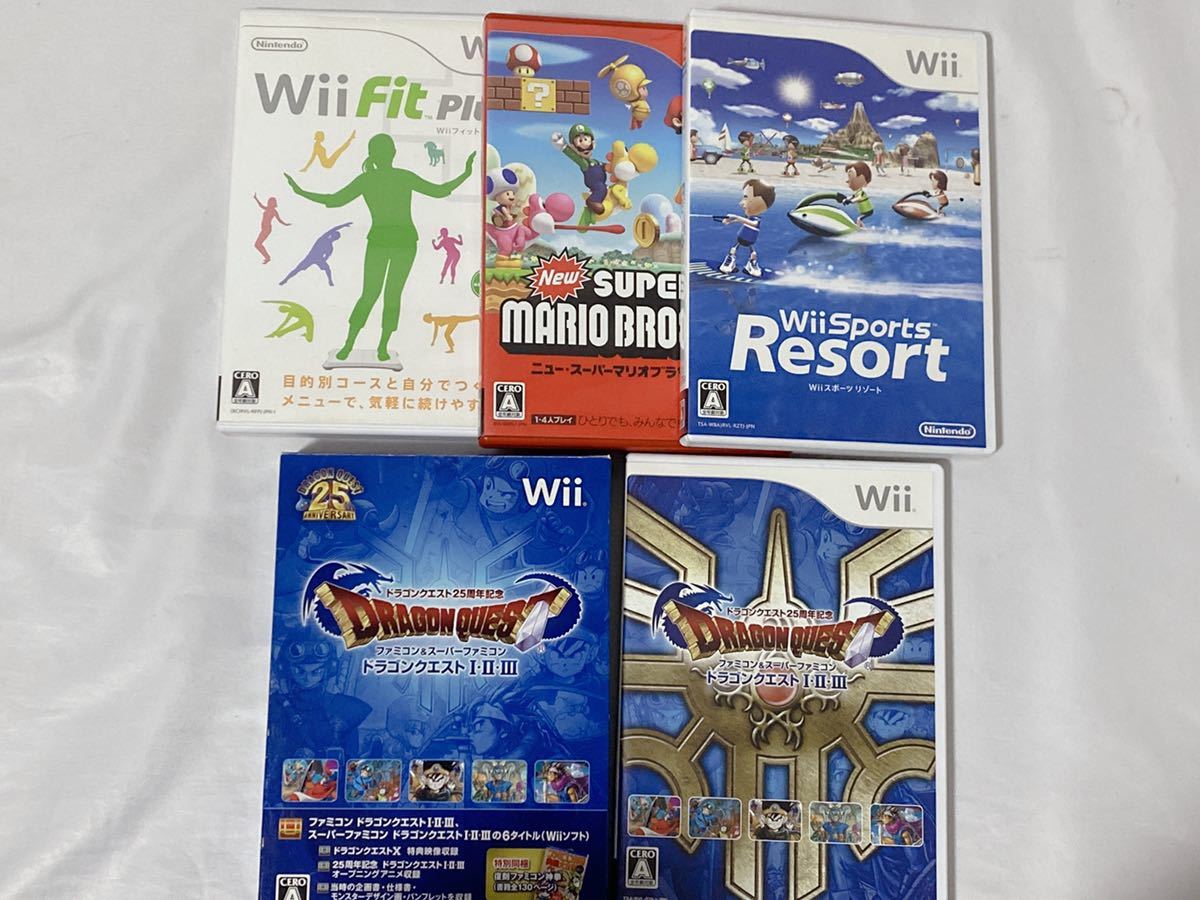 Nintendo Wii fit plus 本体 ヌンチャク リモコン ソフト 周辺機器 バランスWiiボード センサーバー ドラクエ マリオ Wii sport resort _画像7