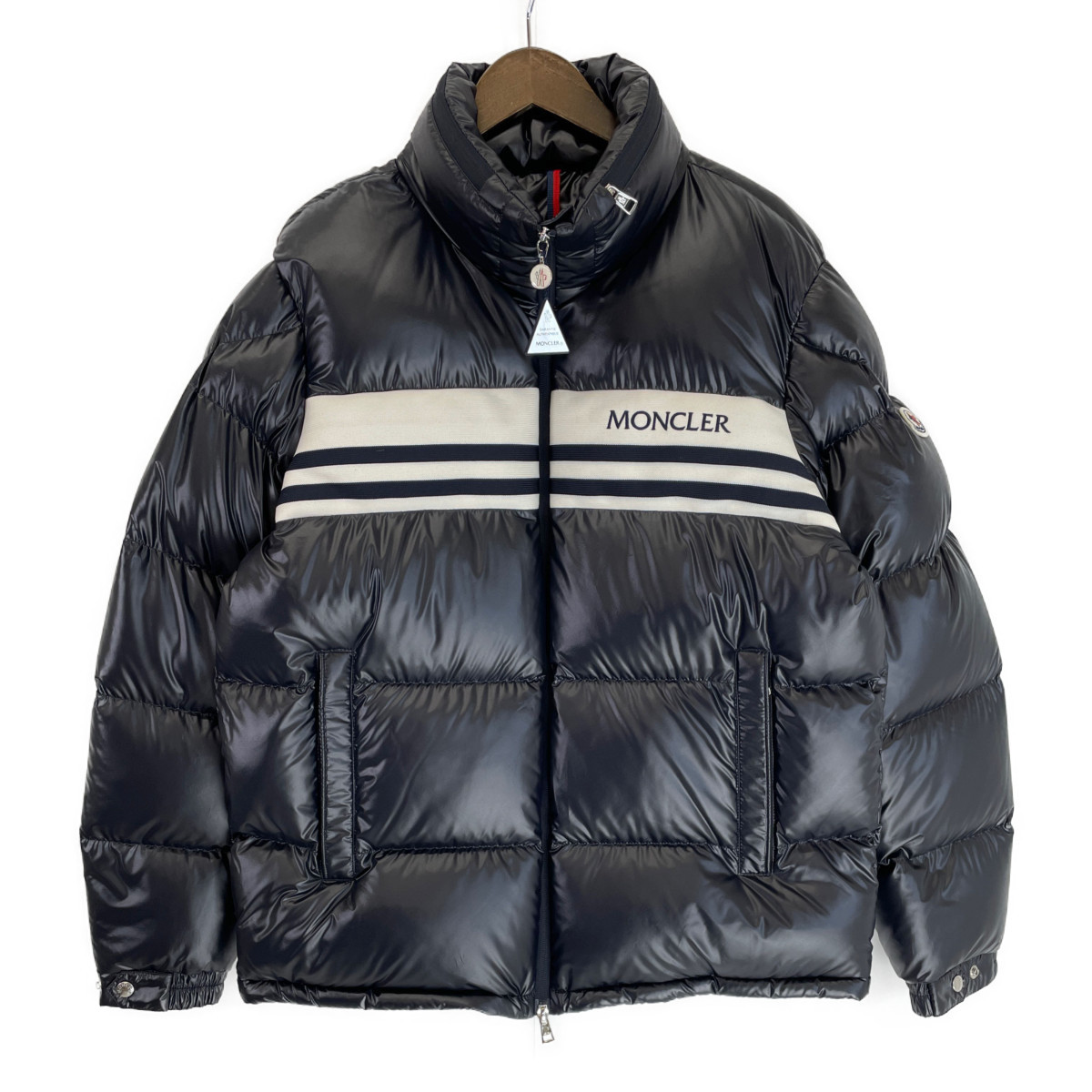 新品/国内正規/23年製 MONCLER モンクレール SKARSTIND ダウン ジャケット 4 ネイビー メンズ_画像2