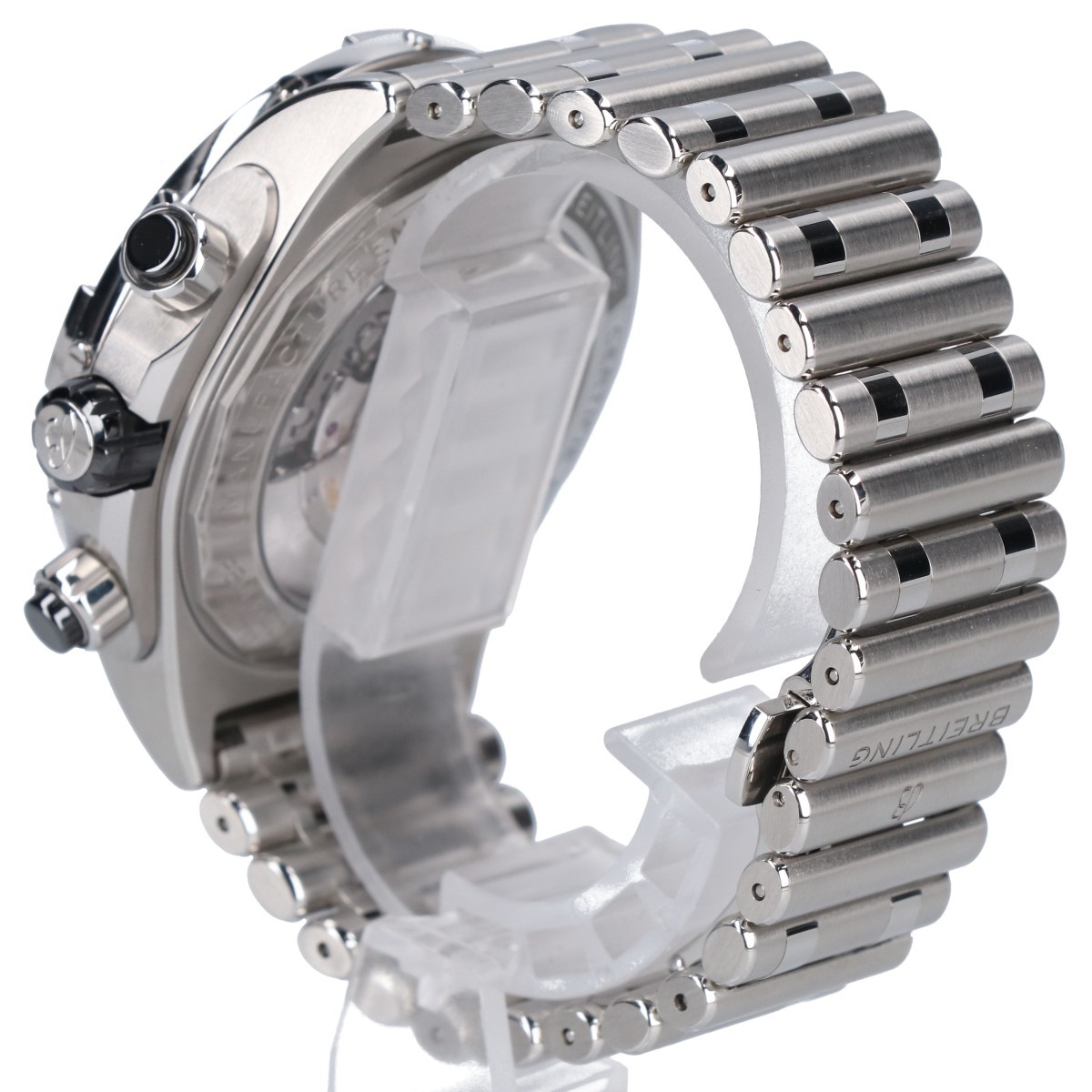 新品同様/ BREITLING ブライトリング PB0136 スーパークロノマット ブラックベゼル クロノグラフ 自動巻き 腕時計 メンズの画像5