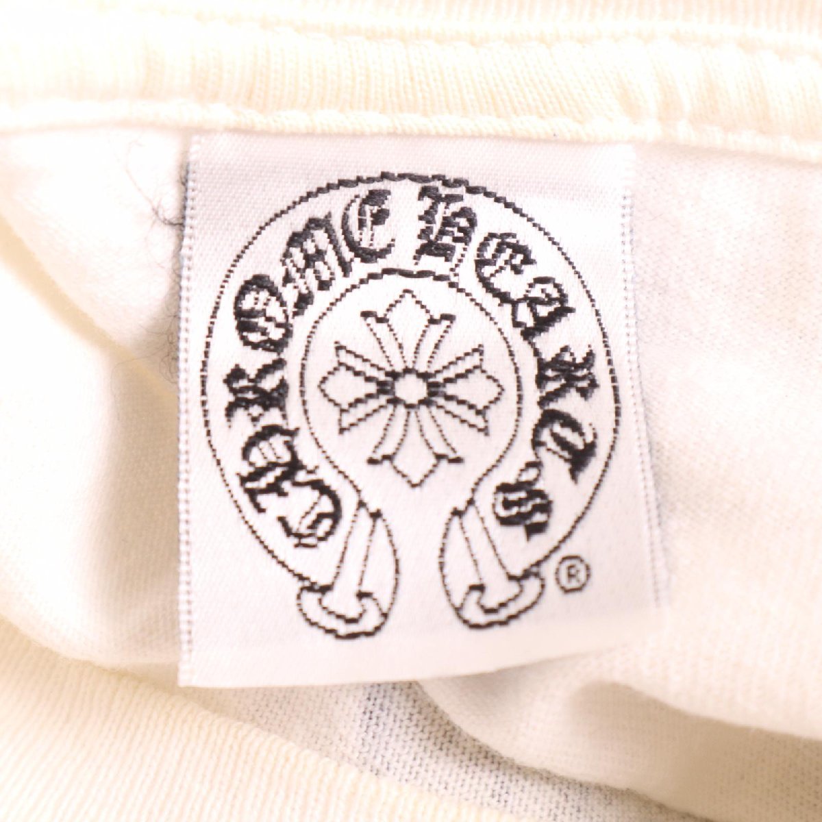 Chrome Hearts クロムハーツ ホワイト バックロゴプリントTシャツ ホワイト S トップス コットン メンズ 中古_画像6