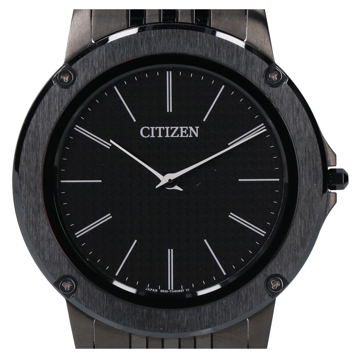 美品 CITIZEN シチズン AR5074-53E Ceramic Bezel Model セラミックベゼルモデル エコ・ドライブ 腕時計 ブラック_画像2