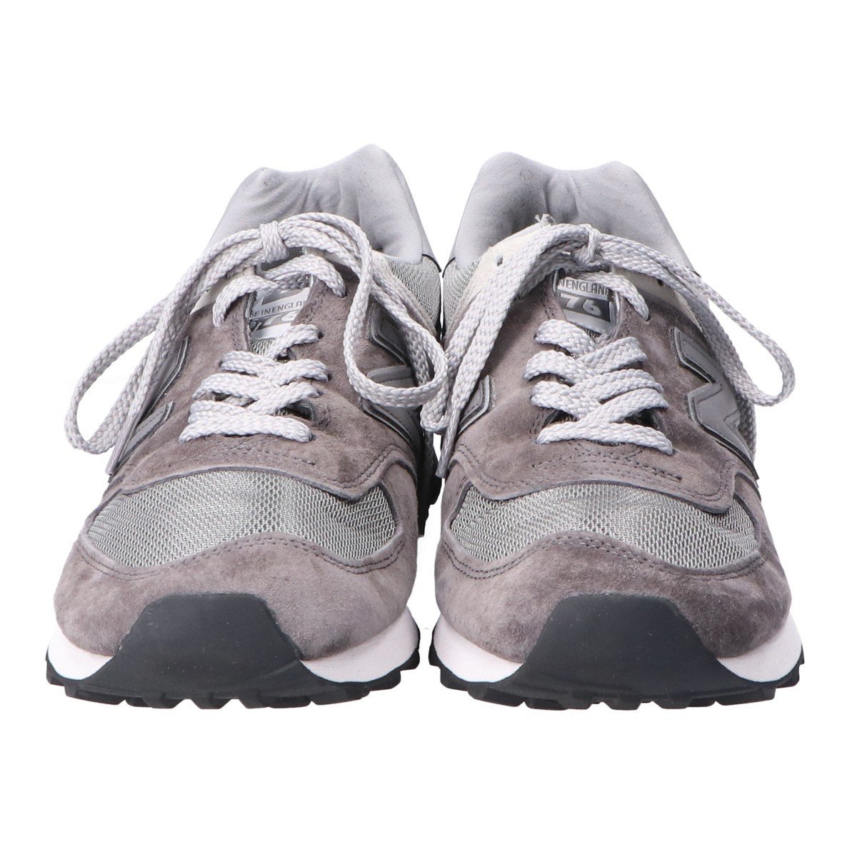 【美品】NEW BALANCE ニューバランス OU576PGL Made in UK スエード/メッシュ スニーカー シューズ US9 グレー_画像2