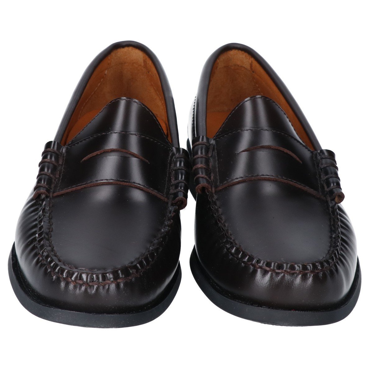 1円 J.CREW ジェイクルー AV166 DRESS BROWN CASUAL LOAFER シューズ 8_画像2