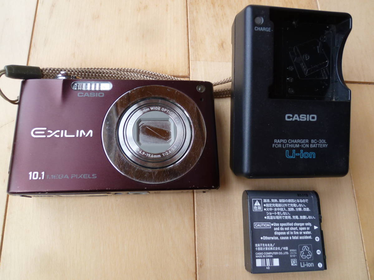 CASIO デジタルカメラ EXILIM (エクシリム) ZOOM Z100 ブラウン EX-Z100BN 　動作確認品