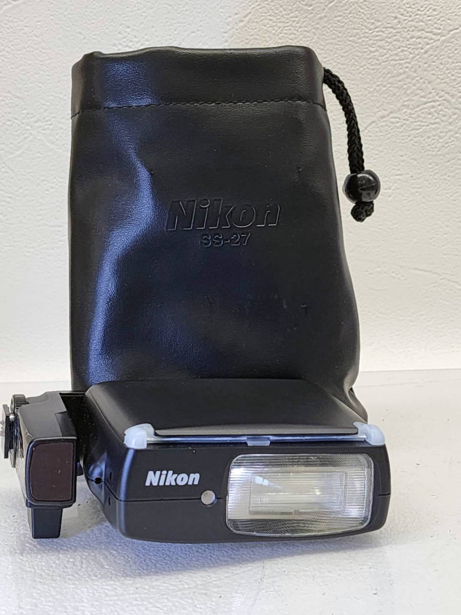 ★ R60116　Nikon ニコン　SPEEDLIGHT スピードライト　SB-27　ストロボ　ソフトケース付 ★_画像1