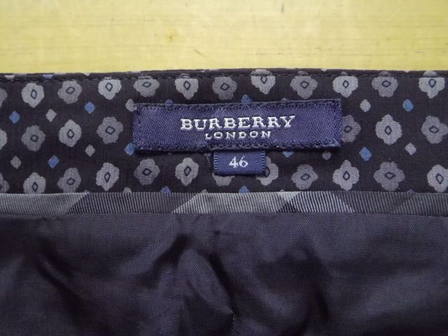 大きいサイズ ★BURBERRY LONDON / バーバリー ロンドン◎シルク100%　スカート　46サイズ_画像3