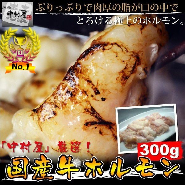 お中元 御中元 牛肉 国産牛 ホルモン300g 小腸 焼肉 バーベキュー もつ鍋 ホルモン うどん ホルモン焼き 2セット購入でタレおまけ 送料無料_画像1