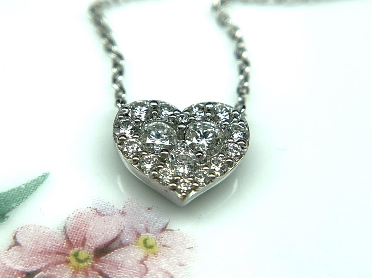 【感謝価格】 ポンテヴェキオ Vecchio Ponte 庄MZ083 PV 18金 ホワイトゴールド 3.93g ダイヤモンド0.70ct WG ダイアデザイン ネックレス K18 ポンテヴェキオ