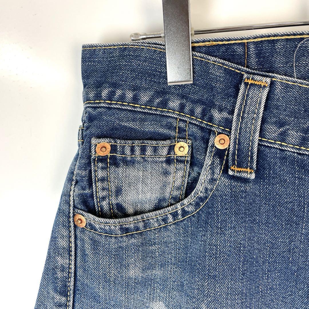 LEVI’SリーバイスTYPE1デニムパンツウォッシュ加工ダメージヴィンテージ_画像3