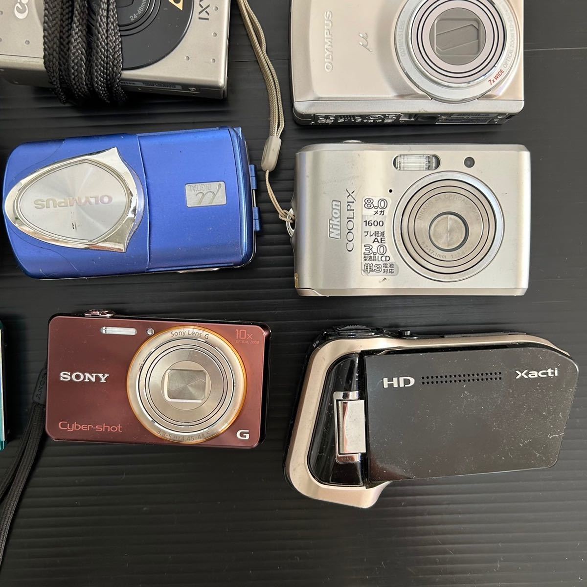 デジカメまとめ SONY Cyber-Shot Nikon COOLPIX Canon IXY KONICA OLYMPUS μ FUJIFILM EPION CASIO EXILIM RICOH（動作未確認 中古品）_画像7