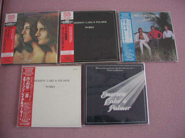 紙ジャケ　５セット　エマーソンレイク&パーマー EMERSON LAKE & PALMER /　K2 HD　３セット・20bit K２２セット　美品_画像1