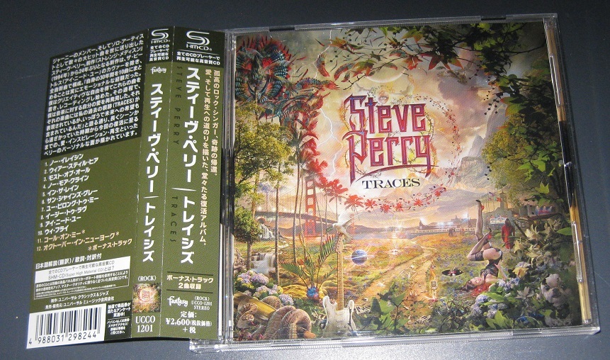 ♪♪高音質 SHM-CD ！！　スティーヴ・ペリー　 「TRACES」+2 帯付 2018発売盤 Steve Perry ex. Journey ♪♪_画像1