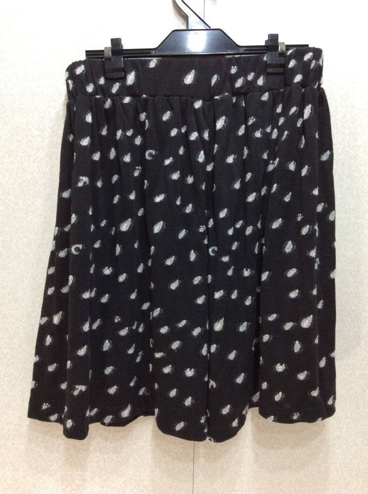  Tsumori Chisato чёрный × белый точка и т.п. рисунок талия резина юбка размер 2