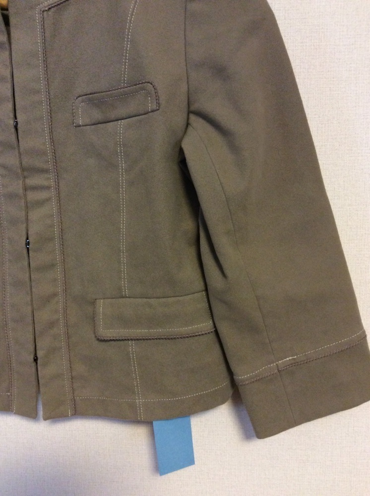 コム サ デ モード グレージュ ステッチが可愛い薄手のジャケット サイズ9_画像2