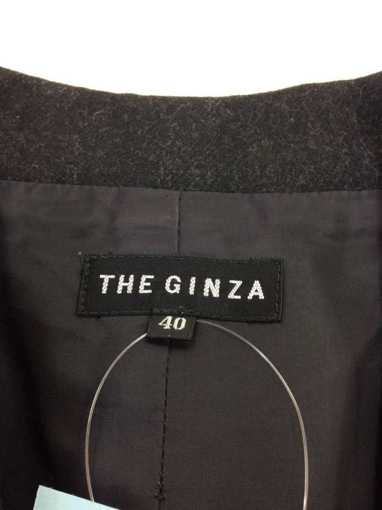 THE GINZA 黒のスカートスーツ ポケットのデザインが可愛い サイズ40_画像6