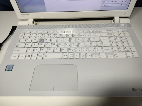 【一部ジャンク】東芝 dynabook EX/65UW Core i5-6200U BIOS起動可能 マザーボード 液晶パネル キーボード難あり【動作確認済み】_画像2