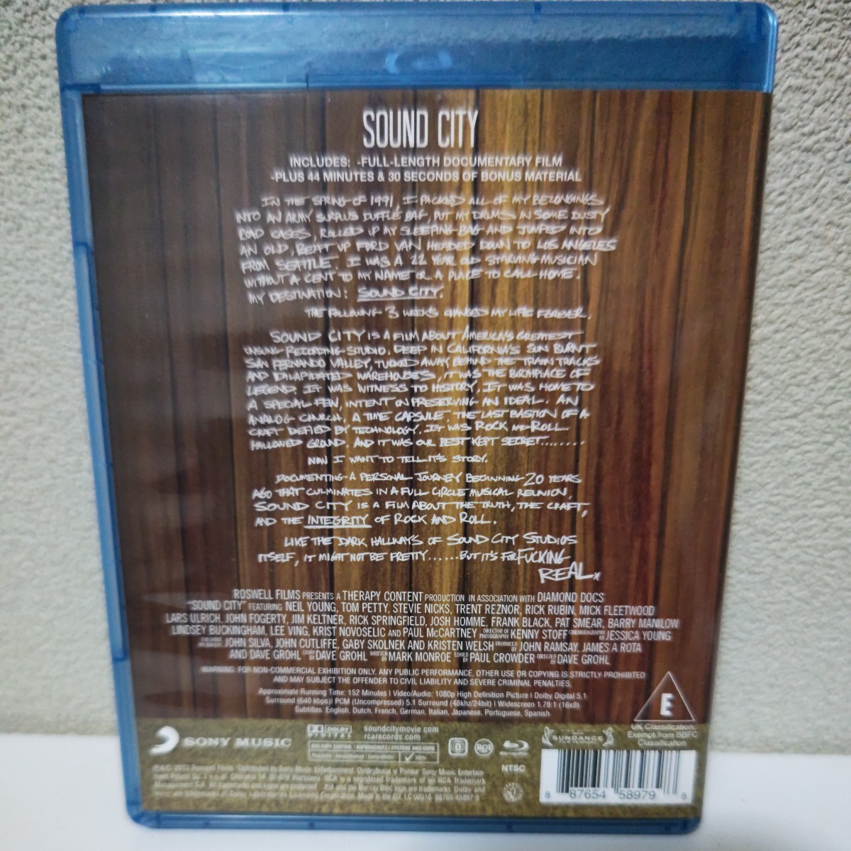 SOUND CITY 輸入盤Blu-ray ニール・ヤング トム・ペティ スティービー・ニックス リック・スプリングフィールド バリー・マニロウetc_画像2