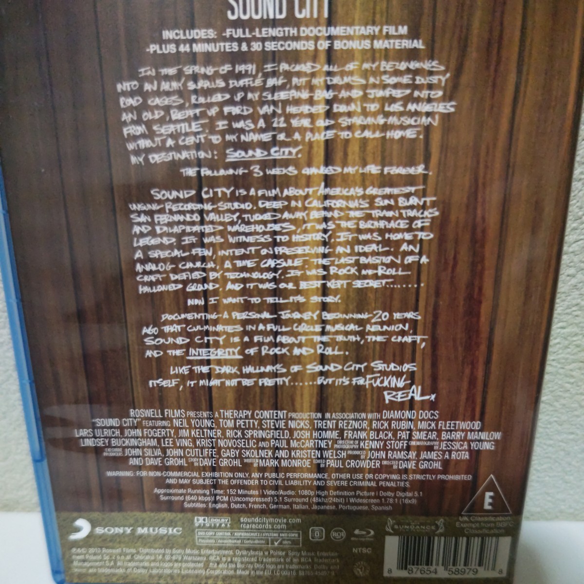 SOUND CITY 輸入盤Blu-ray ニール・ヤング トム・ペティ スティービー・ニックス リック・スプリングフィールド バリー・マニロウetc_画像5