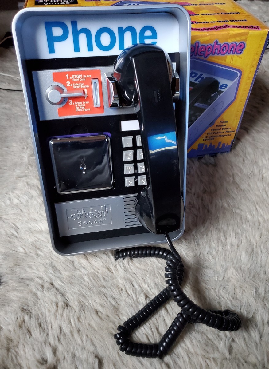 US アメリカ  電話 公衆電話 ペイフォン レプリカ TOY PHONE  PAYPHONE おもちゃの画像9