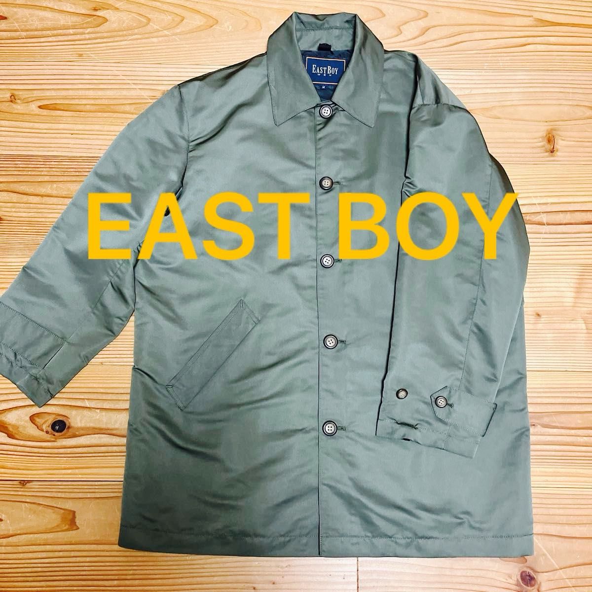 EAST BOYイーストボーイ  メンズ ステンカラーコート アウター フード付  コート ジャケット 中厚 薄手 春