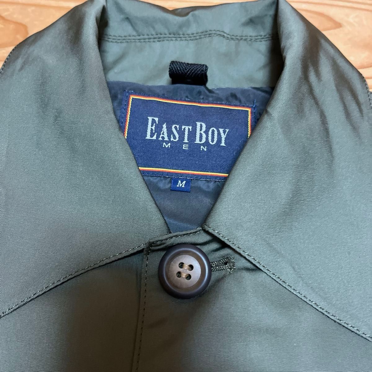 EAST BOYイーストボーイ  メンズ ステンカラーコート アウター フード付  コート ジャケット 中厚 薄手 春