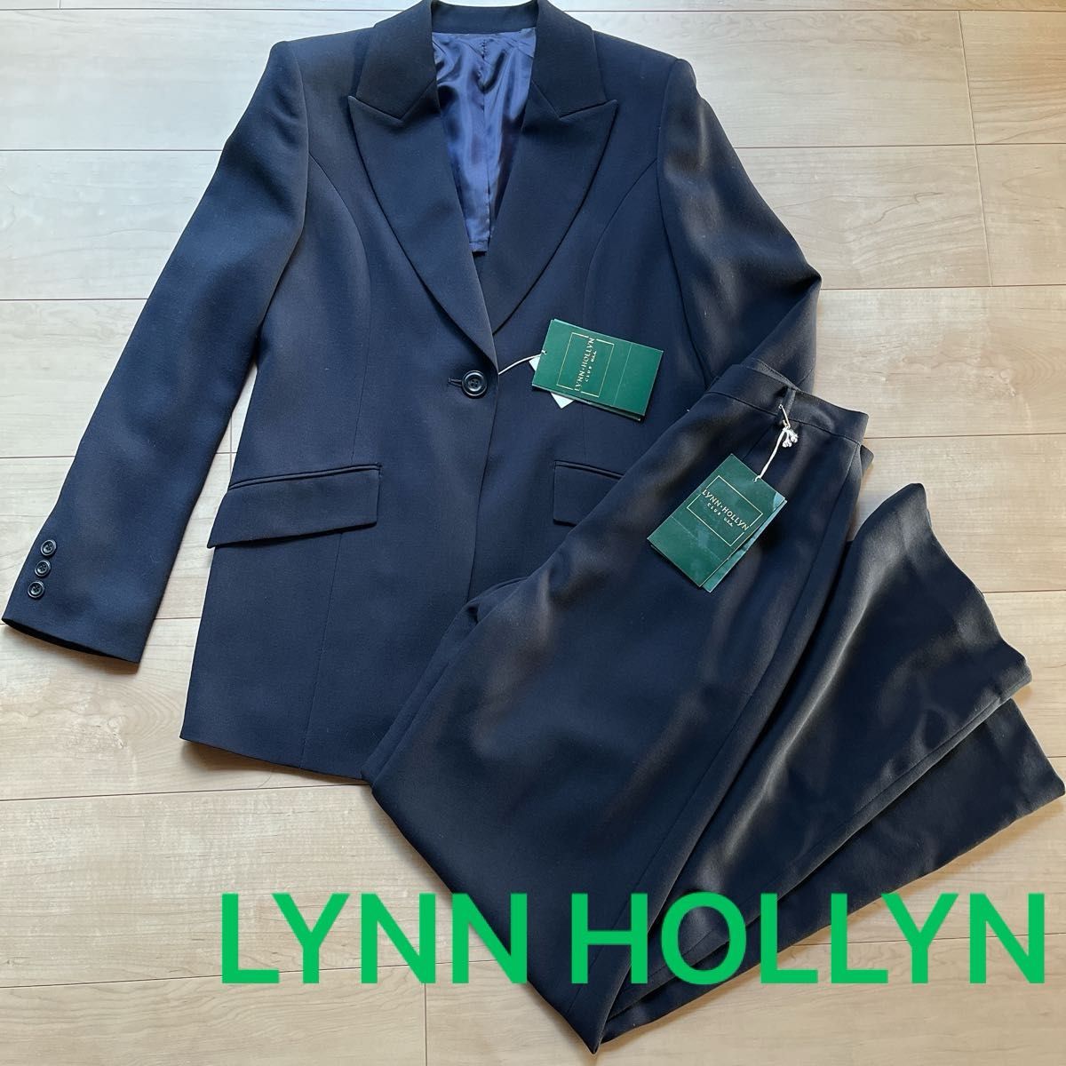 【SALE】LYNN HOLLYN リンボーリン パンツスーツセット レディース フォーマル  濃紺 1ボタン 40サイズ L