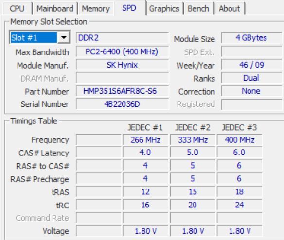 SK Hynix PC2-6400S DDR2-800 4GB ノートPC用 メモリ 動作保証品_画像3