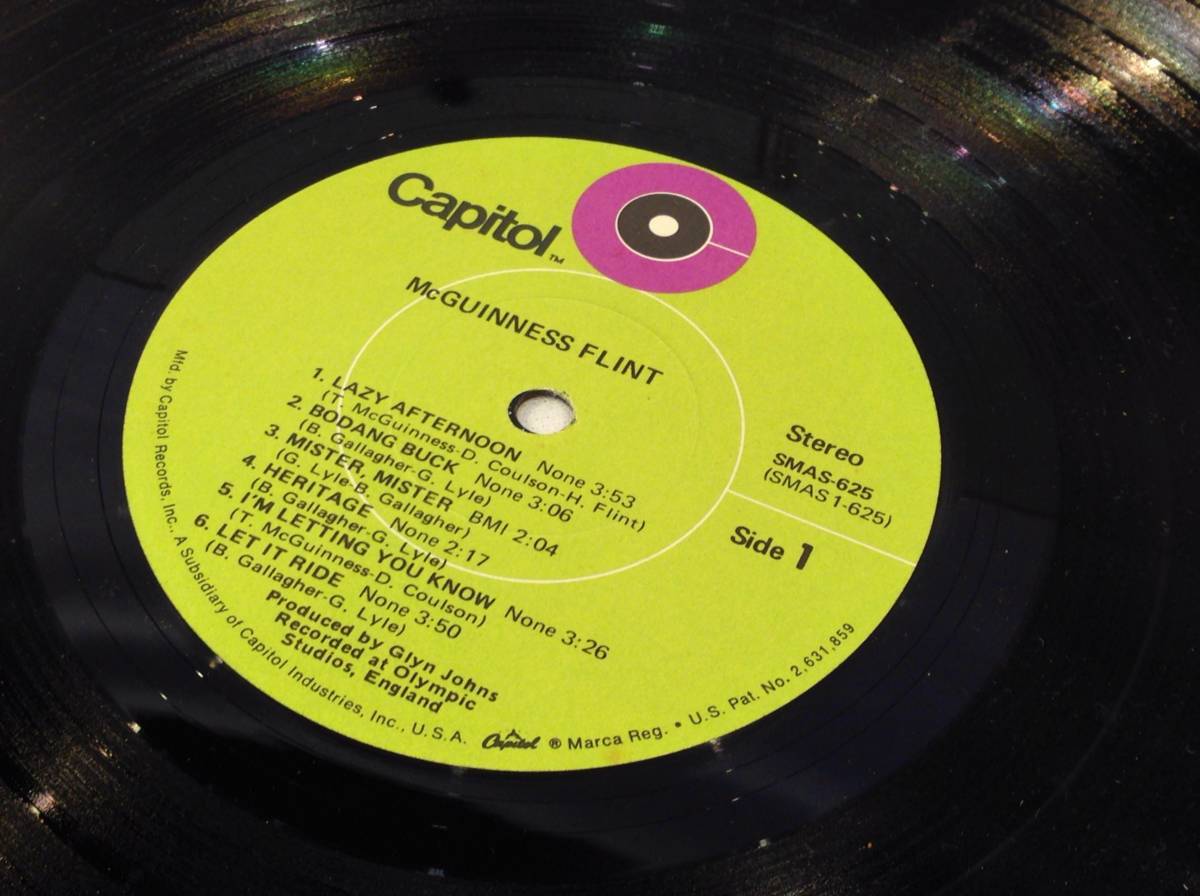 ◆133◆ McGUINNESS FLINT マッギネス・フリント LP レコード 60年代 70年代 イギリス ロック バンド_画像8