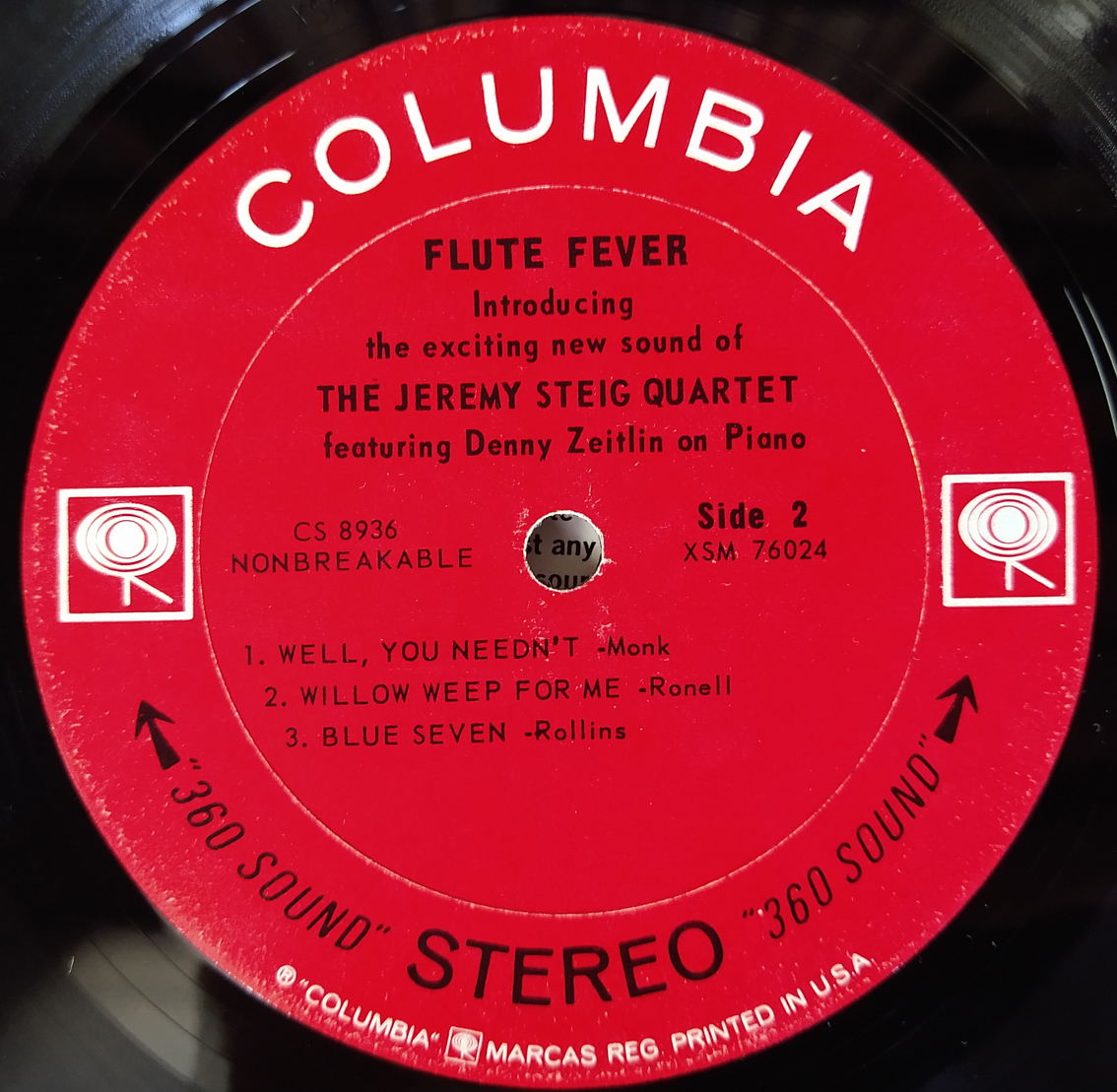 ★ 米COLUMBIAオリジPROMO！JEREMY STEIG/ FLUTE FEVER_画像4