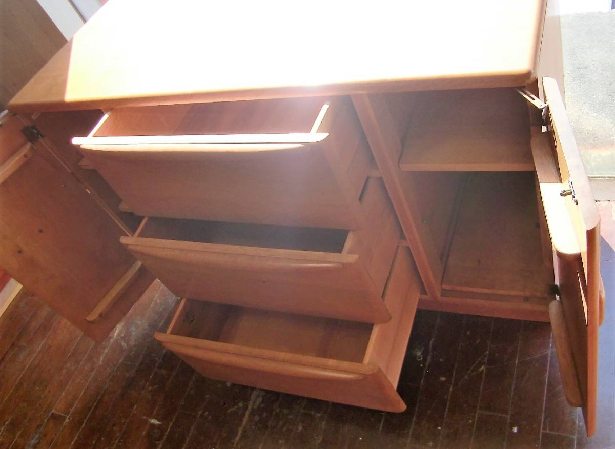 RETRO man front / partition wood company Vintage rare goods / sideboard 