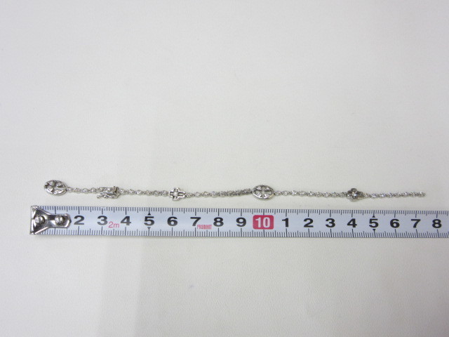 1D050SZ◎K18WG刻印 2.00ct ホワイトゴールド ブレスレット 破損あり 総重量約9.2g◎中古_画像10