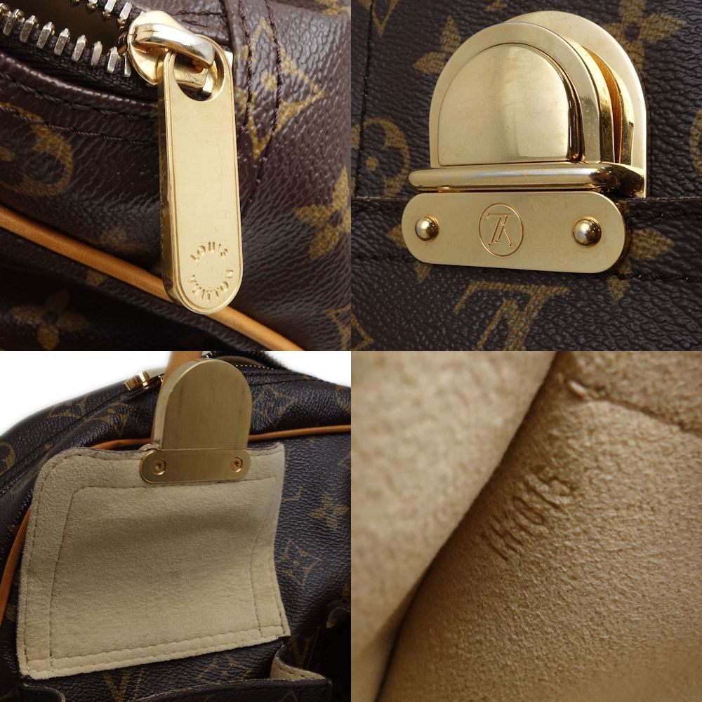 LOUIS VUITTON ルイヴィトン モノグラム マンハッタンPM M40026 ハンドバッグ ブラウン/450226【中古】_画像9