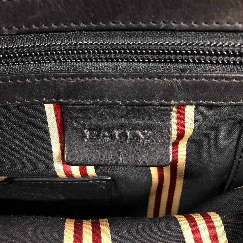 [ Bally ] стандарт внутри BALLY сумка на плечо чёрный to дождь spo ting наклонный .. небольшая сумочка натуральная кожа мужской женский 
