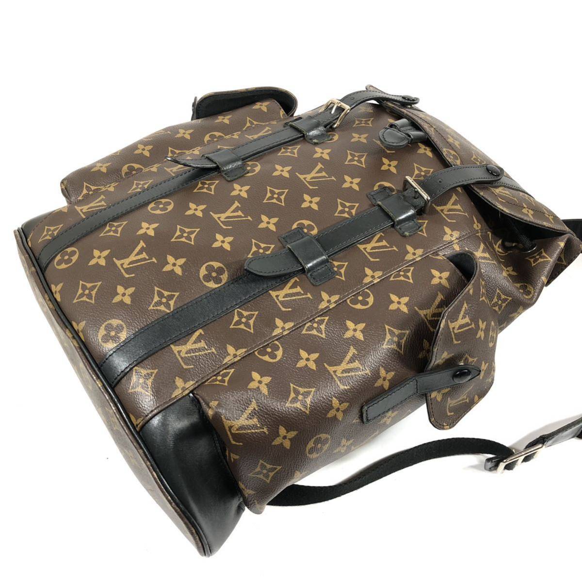 【ルイヴィトン】基準内 LOUISVUITTON バックパック モノグラム マカサー クリストファーPM リュックサック M43735 リュック 男性用 メンズ_画像4