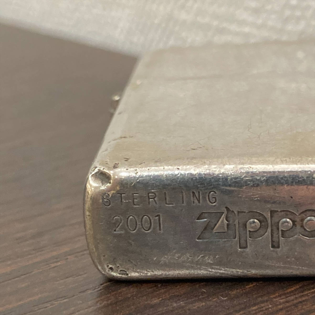 #14806 ZIPPO ジッポー STERING スターリング刻印 ライター 喫煙具 オイルライター シルバーカラー ※着火確認済み_画像6