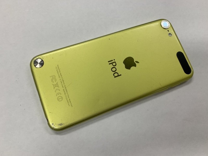 再DE794 iPod Touch 第5世代 A1421 イエロー ジャンク_画像2