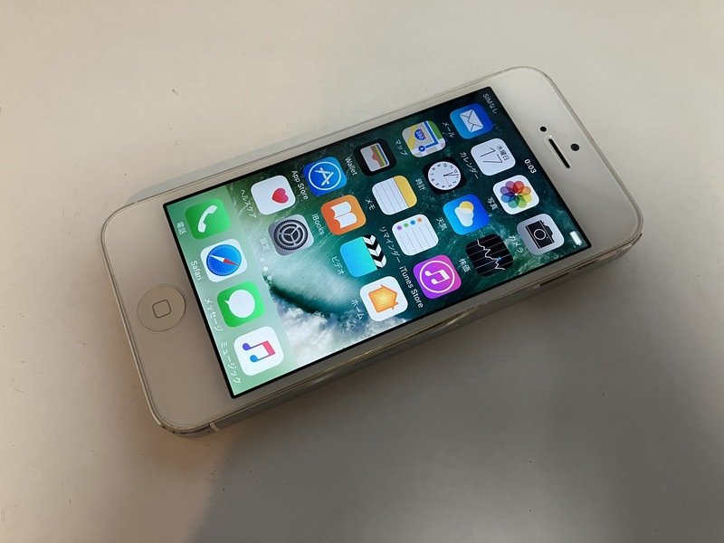 FI547 SoftBank iPhone5 ホワイト 16GB ジャンク ロックOFF_画像1