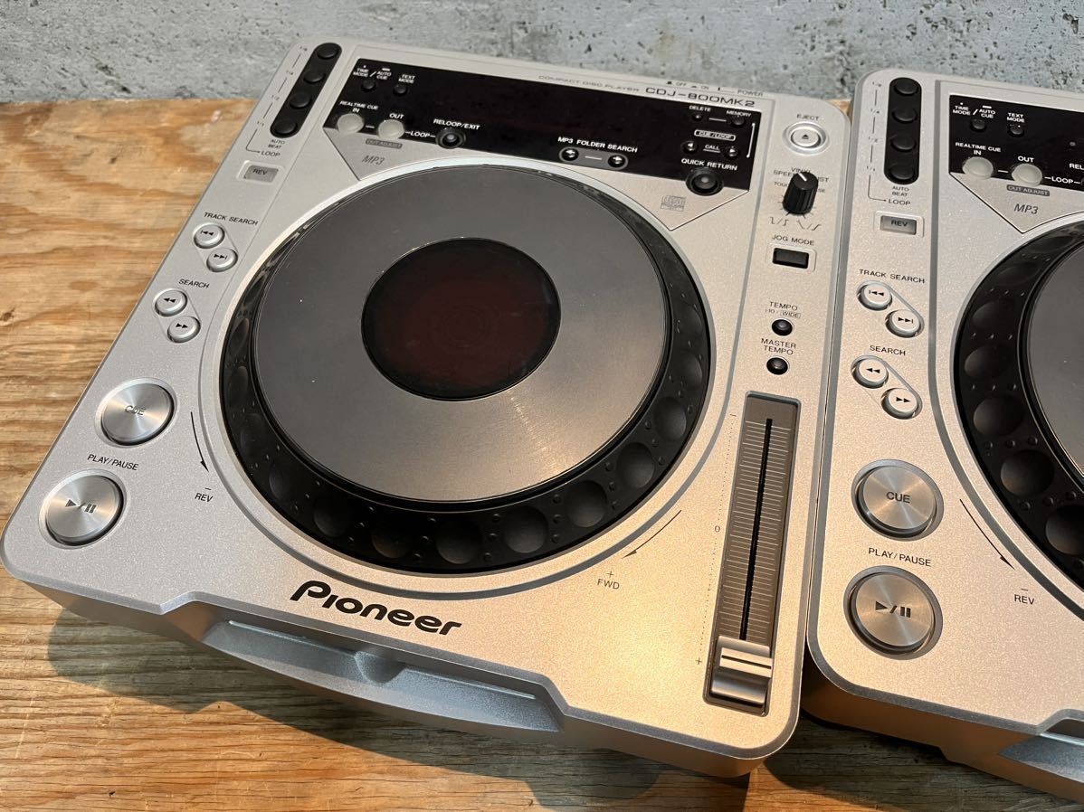 Pioneer パイオニア CDJ-800MK2 DJ機器 ターンテーブル 2台 ペア 通電確認済_画像3