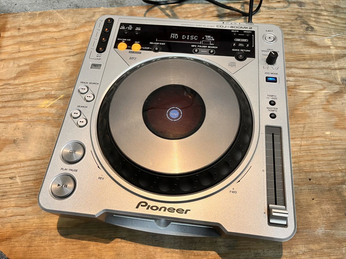 Pioneer パイオニア CDJ-800MK2 DJ機器 ターンテーブル 2台 ペア 通電確認済_画像6