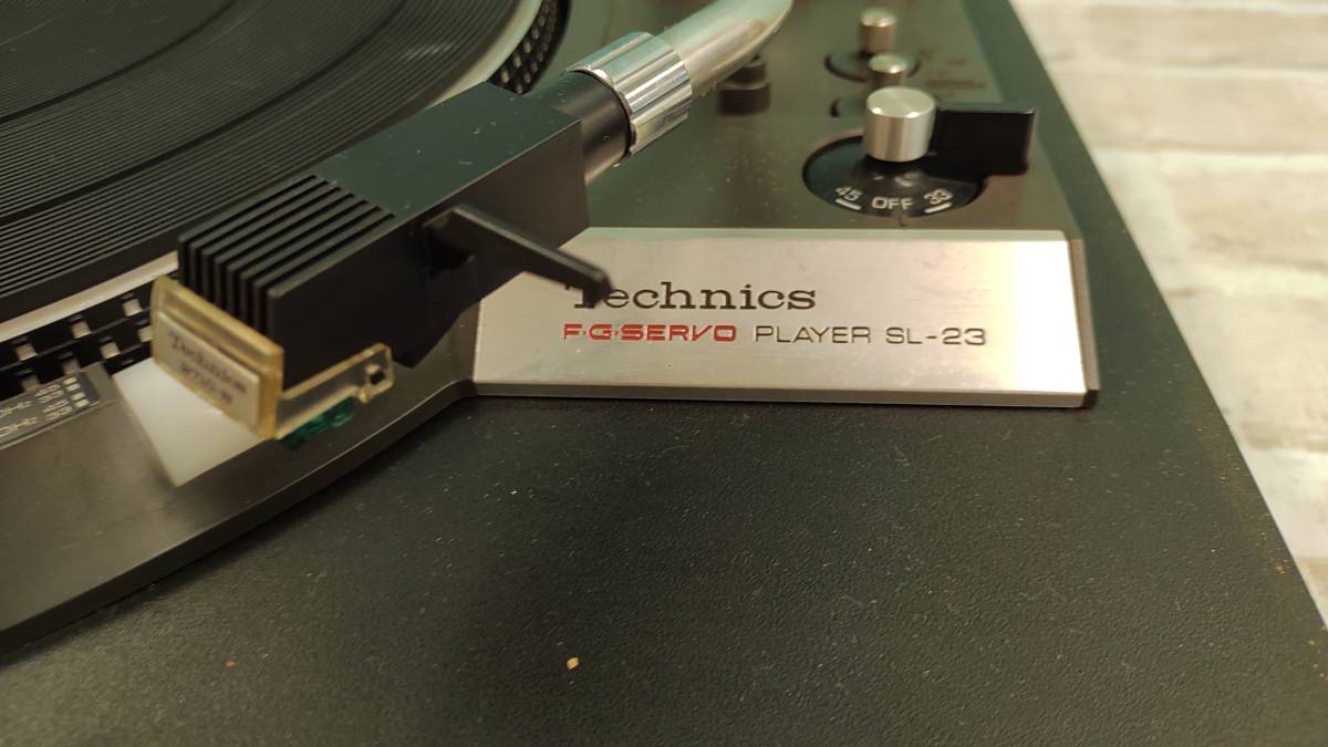 電2680-336♪【100】ジャンク品 Technics　F,G,SERVO RECORD PLAYER　SL-23　破損あり_画像4