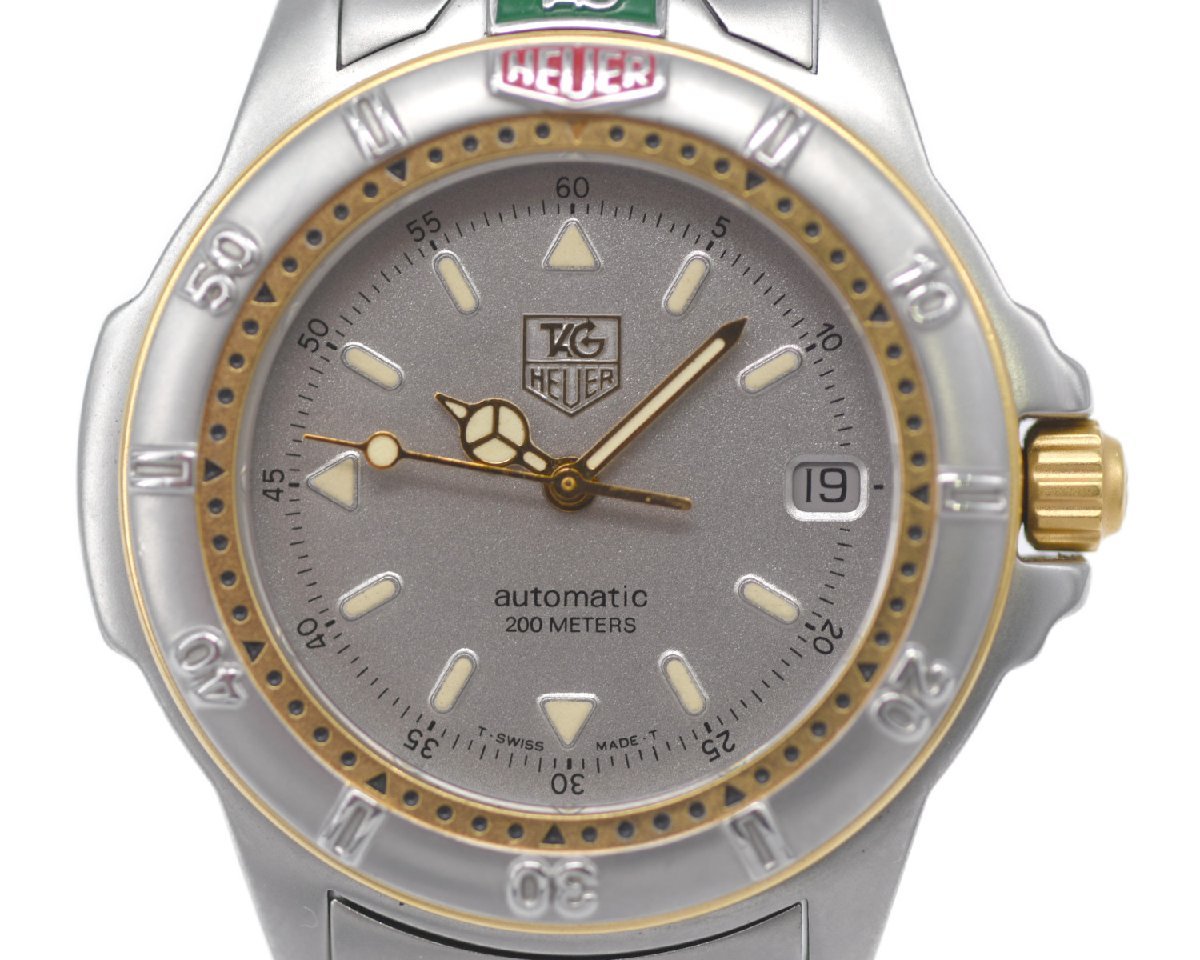 [中古品] 稼働品【TAG Heuer】タグホイヤー プロフェッショナル 200ｍ 695.706 メンズ シルバー文字盤 自動巻 中古品_画像2