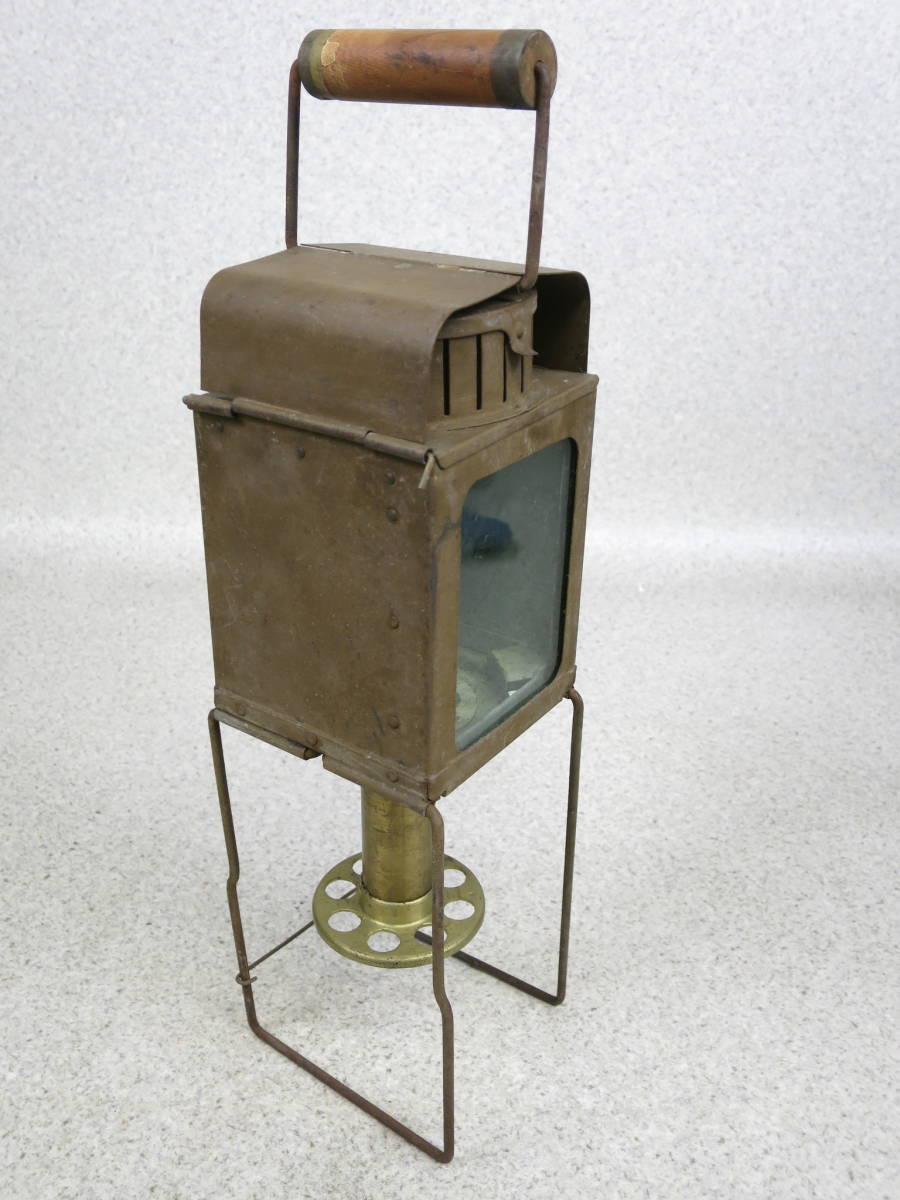 【●】本物！日本陸軍:『野戦用:携帯隠顕灯』・箱型蝋燭ランプ//Genuine！Japanese Army:『For field:portable light』・Box candle lamp_画像3