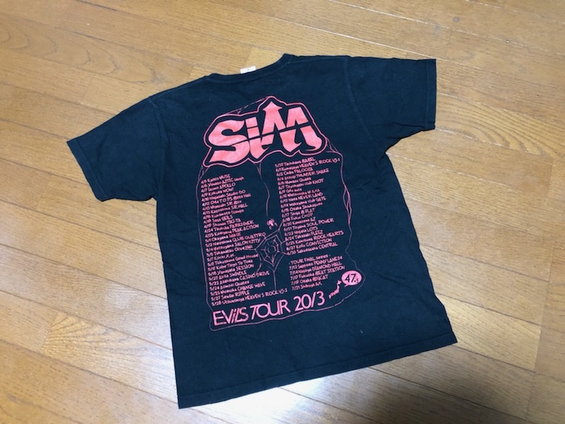 ★即決★美品★シム SiM EViLS TOUR 2013★半袖ツアーTシャツ★黒★S★Silence iz Mine★レゲエパンク★バンドTシャツ★送料230円★_画像4